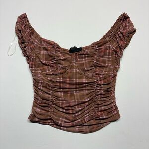 Just Polly Ruched Top